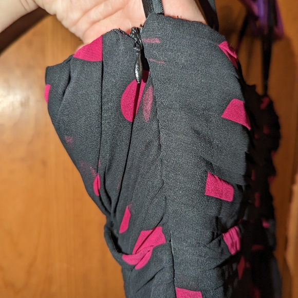 Guess Black and Pink Polk Dot dress - Picture 6 of 6